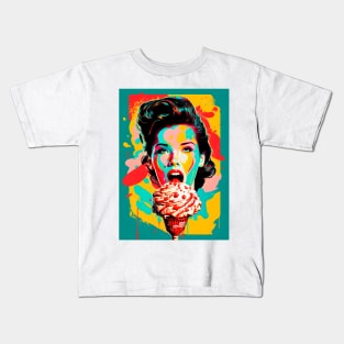 Woman pop style Kids T-Shirt